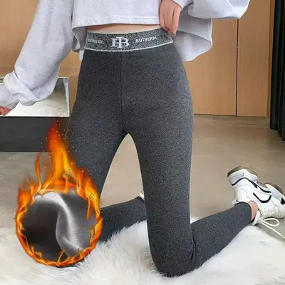 New Autumn Thickened Leggings Women Grey Slimming