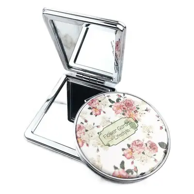 Double-Sided PU Leather Makeup Mirror for Girls
