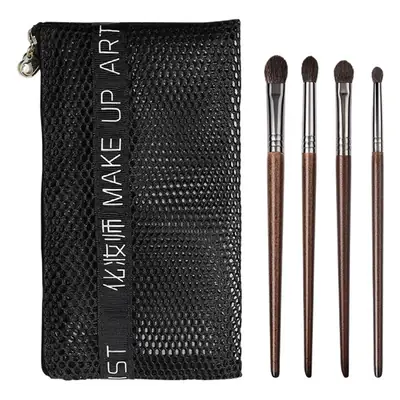 4-Piece Wool Eyeshadow Brush Set for Beginners