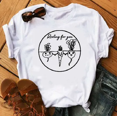 Women T-Shirt Butterfly Design Turquoise