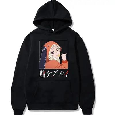 Cross-border Kakegurui Printed Hoodie Women Black