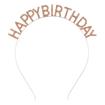 Happy Birthday Headband for Women with Letters