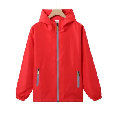 Men Full-Zip Hooded Work Coat Navy Blue