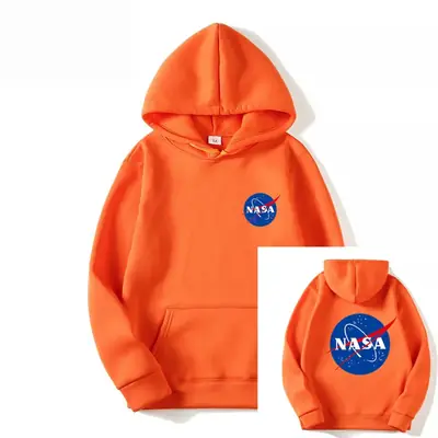 Orange NASA Logo Hoodie for Boys