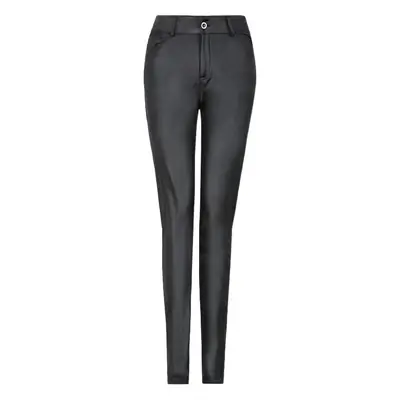 2020 Skinny Black PU Leather Skinny Pants Women
