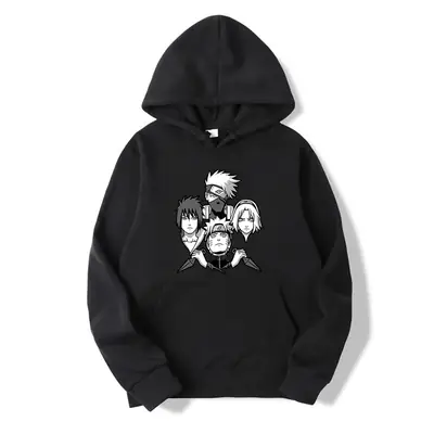 Pink Naruto Crosshair Hoodie Fleece Large