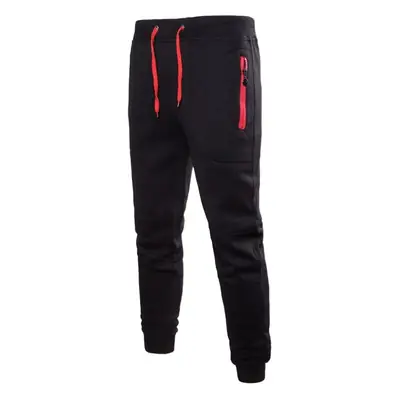 Men Grey Cotton Joggers with Yellow Zip Pockets