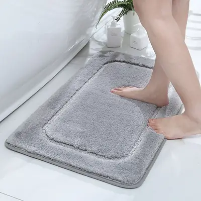 Purple Crossbody Mat for Bathroom & Bedroom Non-Slip Floor