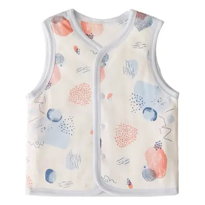 Baby Fruit Print Vest for Newborns Cream