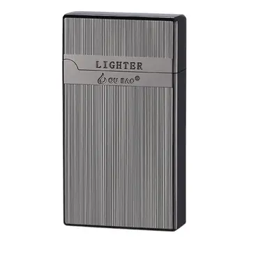 Langsheng Double Fire Lighter Silver Steel Sound Red Flame