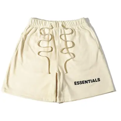 Fog Classic Letter Loose Shorts Yellow Five Point