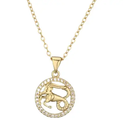 Australia Hot Gold 12 Constellation Pendant Necklace Women