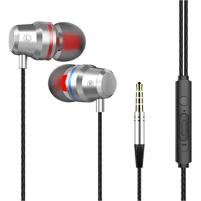 Cross-border metal TPE in-ear headphones for Apple Huawei