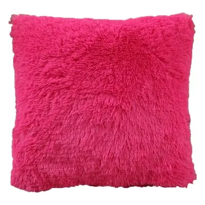 Pink Faux Fur Pillow Cover for Home Decor