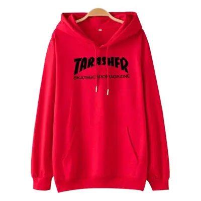 Women Grey Thrasher Hoodie with Drawstring Cap