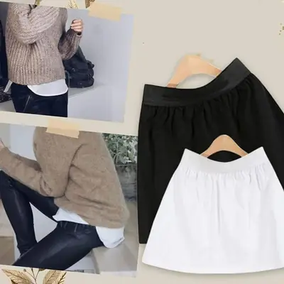 Universal Joker Small White Skirt Base Sweater Clothing