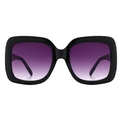 L'oreo Square Frame UV400 Sunglasses Women Red Black