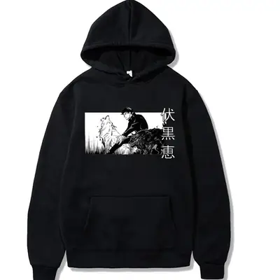 Pink Cross-Over Jujutsu Kaisen Hoodie Sweatshirt for Men