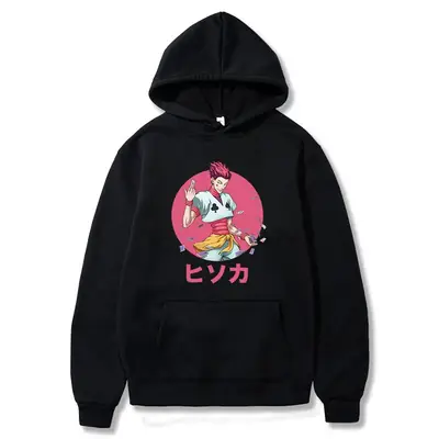 Pink Cartoon Hoodie for Men European Size