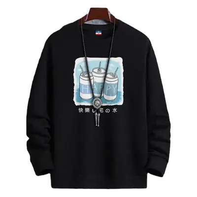Men's Fleece Lined Crewneck Vest with Anime Print