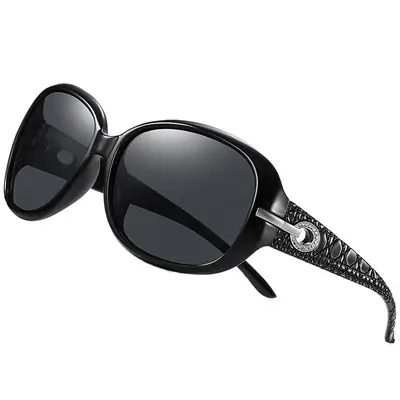 2021 Women's Black Diamond Sunglasses Polarized Large Frame