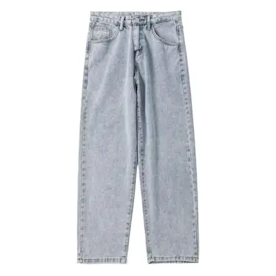 Xxbro Men's Wide Leg Retro Jeans All-Match Loose Fit