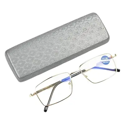 Men Anti-Blue Light Glasses Golden Full Frame