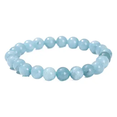 Aquamaro Round Bead Bracelet for Women