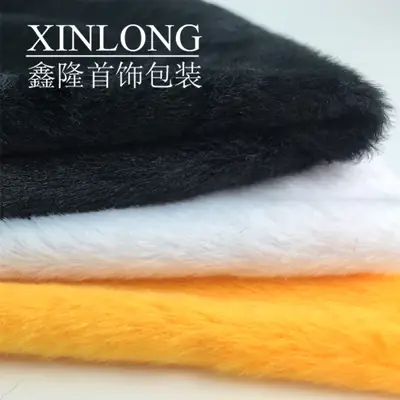White Faux Fur Table Cloth for Jewelry Counter
