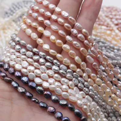 Natural Baroque Pearls Mini 4-5mm Freshwater Two-Sided Light Colorful