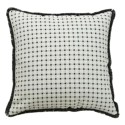 Black & White Jacquard Pillow Cover Thick Soft Office Decor