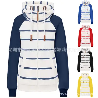 Women Yellow White Hooded Vest Zipper 8 Yards