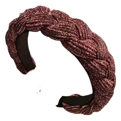 Colorful Braided Hair Hoop for Women