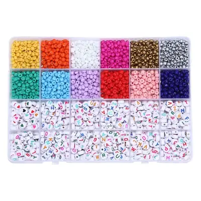 4mm Acrylic Letter Beads Set for DIY Bracelets