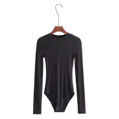 Red Long Sleeve One-Piece T-Shirt for Women
