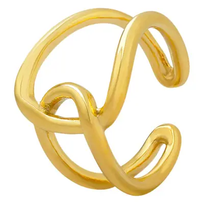 European & American Double Ring Cross Design Gold Plated