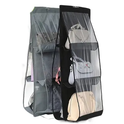 New Thickened Double-Sided 6-Compartment Hanging Storage Bag