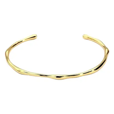Irregular Golden Glitter Open Bracelet for Women
