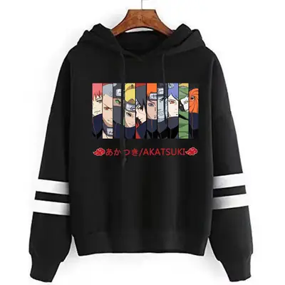 Naruto Hoodie Maroon Cloud Print with Crossbody Bag