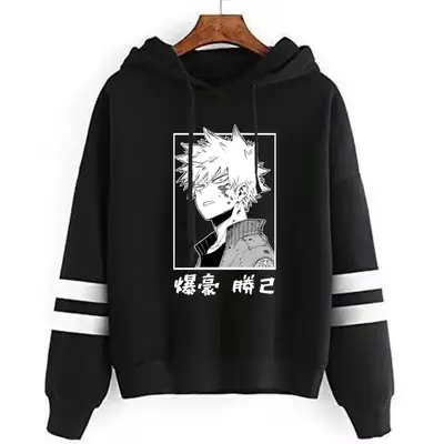 Men Hoodie Gray Graphic My Hero Academia Boku No Hero