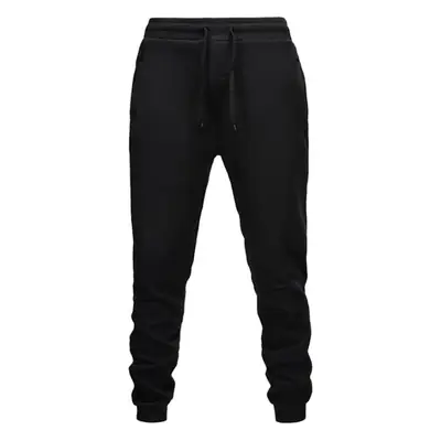 Men Fleece Lined Sweatpants Beige Winter Casual