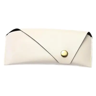 Black Leather Retro Sunglasses Case with Buckle