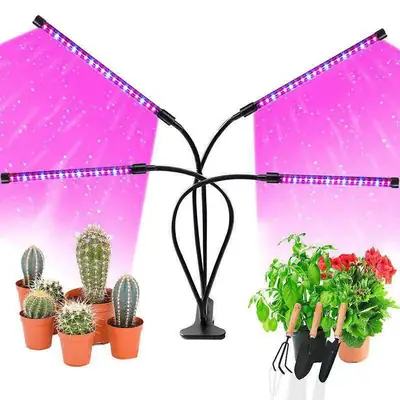 USB Floor Plant Light with Timer & Remote Control