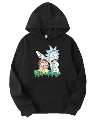 Rick and Morty Hooded Sweatshirt White Men