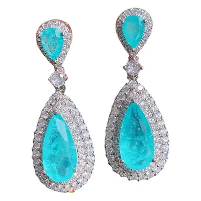 S925 Silver Emerald Earrings for Women