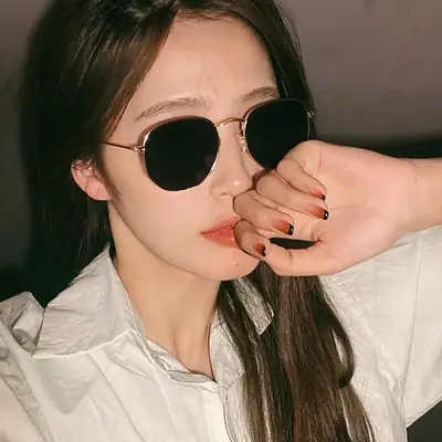 Polarized Sunglasses for Men Women Gold Frame