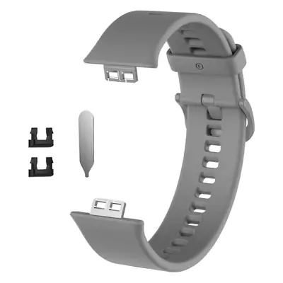 Yellow Silicone Huawei Watch Strap with 3 Pockets