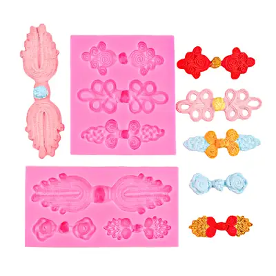 Vintage Button Shape Silicone Cake Mold 100g