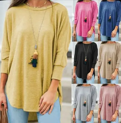 Women Loose Fit T-Shirt Pink Seven Point Sleeve