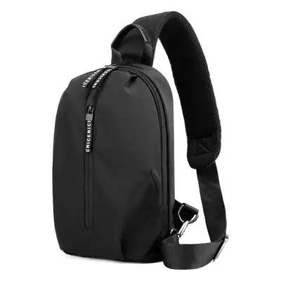 Black Korean Style Casual Men's Chest Bag